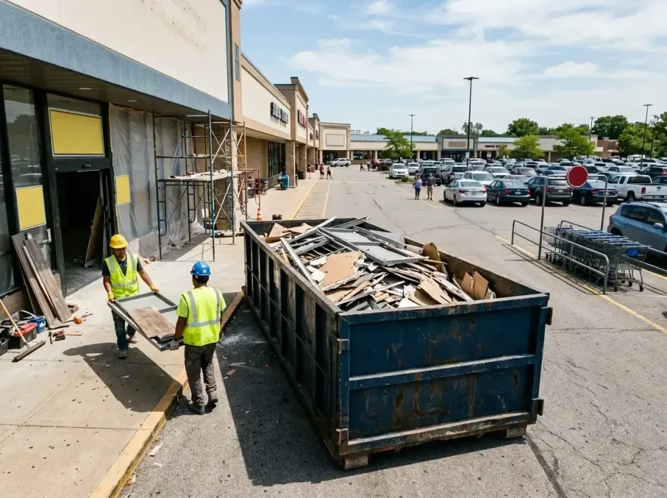 retail-store-renovation-debris-003 — frequently asked questions, Roll-off Dumpster Rentals in Basehor, KS